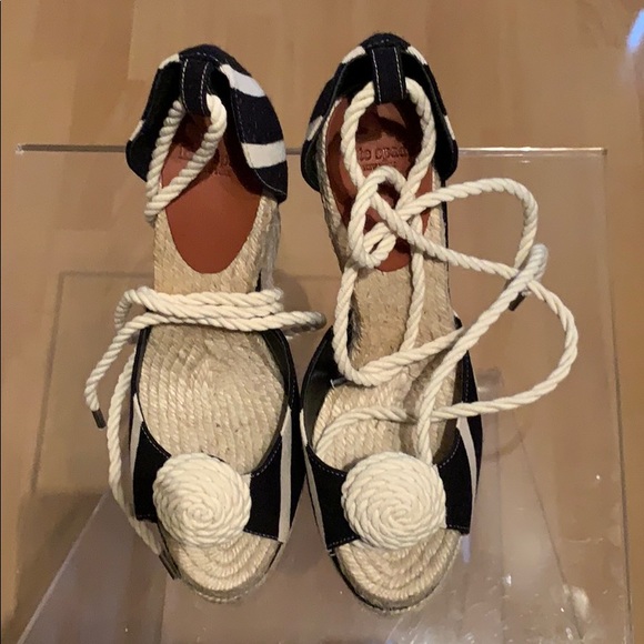 New Kate Spade Lace Up Espadrilles - Picture 1 of 7